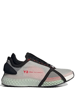 Y-3: Серые кроссовки  Runner 4D IOW