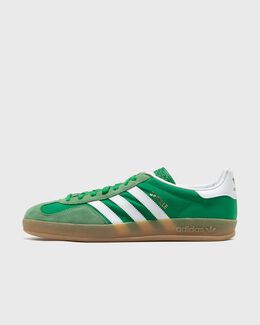 Adidas: Зелёные кроссовки  Gazelle Indoor