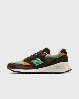 New Balance: Коричневые кроссовки 