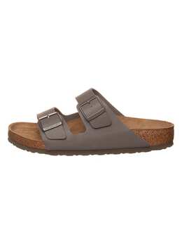 Birkenstock: Серые сабо  Arizona