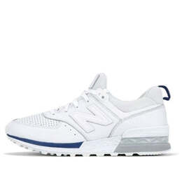 New Balance: Белые кроссовки  574