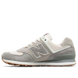 New Balance: Серые кроссовки  574