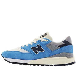 New Balance: Синие кроссовки 