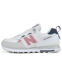 New Balance: Белые кроссовки  574