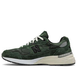 New Balance: Зелёные кроссовки  992