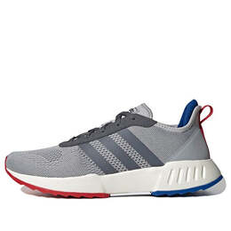 Adidas: Серые кроссовки 