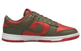 Nike: Красные кроссовки  Dunk Low