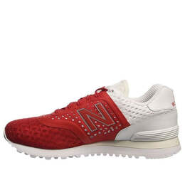 New Balance: Красные кроссовки  574