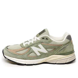 New Balance: Зелёные кроссовки  990