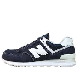 New Balance: Синие кроссовки  574