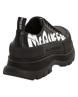 Alexander McQueen: Чёрные кроссовки  Tread Slick