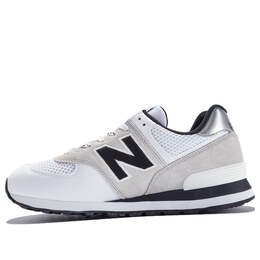 New Balance: Белые кроссовки  574