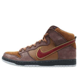 Nike: Коричневые кроссовки  SB Dunk High Premium