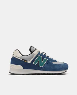 New Balance: Синие кроссовки  574