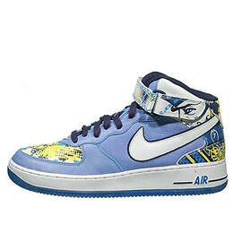 Nike: Синие кроссовки  Air Force 1