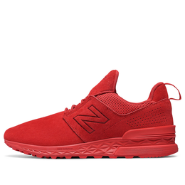 New Balance: Красные кроссовки  574