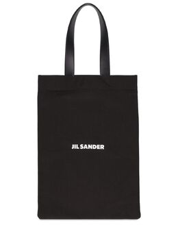 JIL SANDER: Чёрная сумка-шоппер 