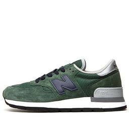 New Balance: Зелёные кроссовки  990