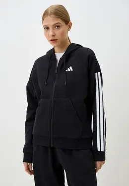 adidas: Чёрная толстовка 