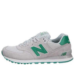 New Balance: Серые кроссовки  574