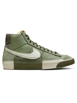 Nike: Зелёные кроссовки  Blazer Mid