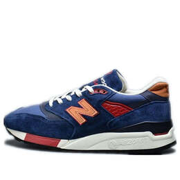 New Balance: Синие кроссовки 