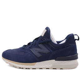 New Balance: Синие кроссовки  574