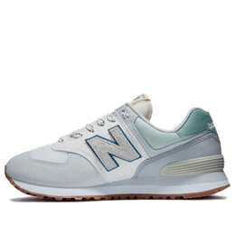 New Balance: Голубые кроссовки  574