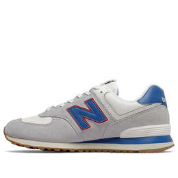 New Balance: Серые кроссовки  574