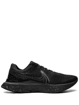 Nike: Чёрные кроссовки  React Infinity Run Flyknit