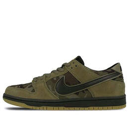 Nike: Зелёные кроссовки  SB Dunk Low Pro