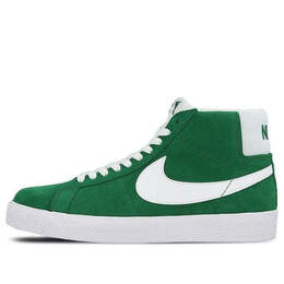 Nike: Зелёные кроссовки  SB Zoom Blazer Mid