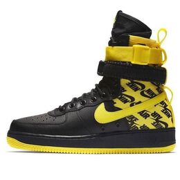 Nike: Чёрные кроссовки  SF Air Force 1