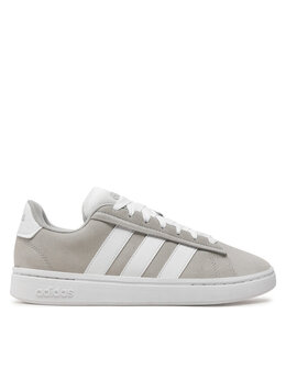 Adidas: Серые кроссовки 