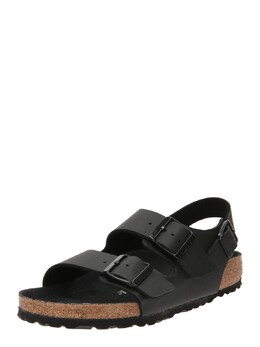 Birkenstock: Чёрные сандалии  Milano