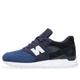 New Balance: Синие кроссовки 