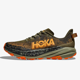 HOKA: Зелёные кроссовки 