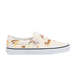 Vans: Белые кроссовки  Classic Slip On