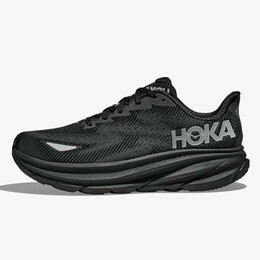 HOKA: Чёрные кроссовки 