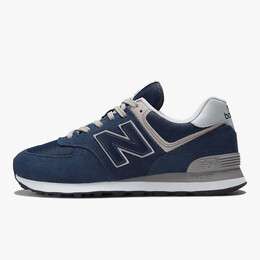 New Balance: Синие кроссовки  574