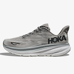 HOKA: Серые кроссовки 