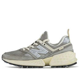 New Balance: Серые кроссовки 