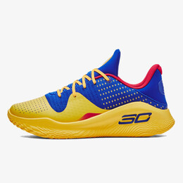 Under Armour: Жёлтые кроссовки  Curry 4