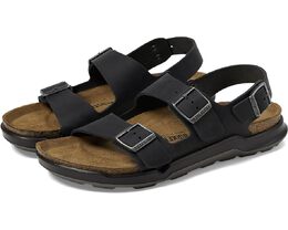 Birkenstock: Чёрные сандалии  Milano