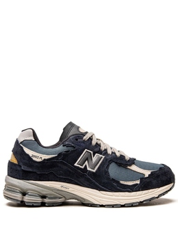 New Balance: Синие кроссовки 