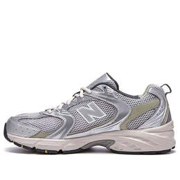 New Balance: Серебристые кроссовки  530