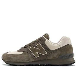 New Balance: Кроссовки  574 цвета хаки