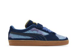 PUMA: Синие кроссовки  Suede