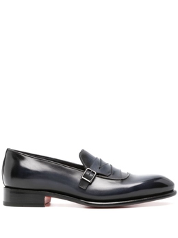Santoni: Синие туфли 
