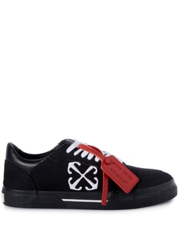 Off-White: Чёрные кеды  Vulcanized